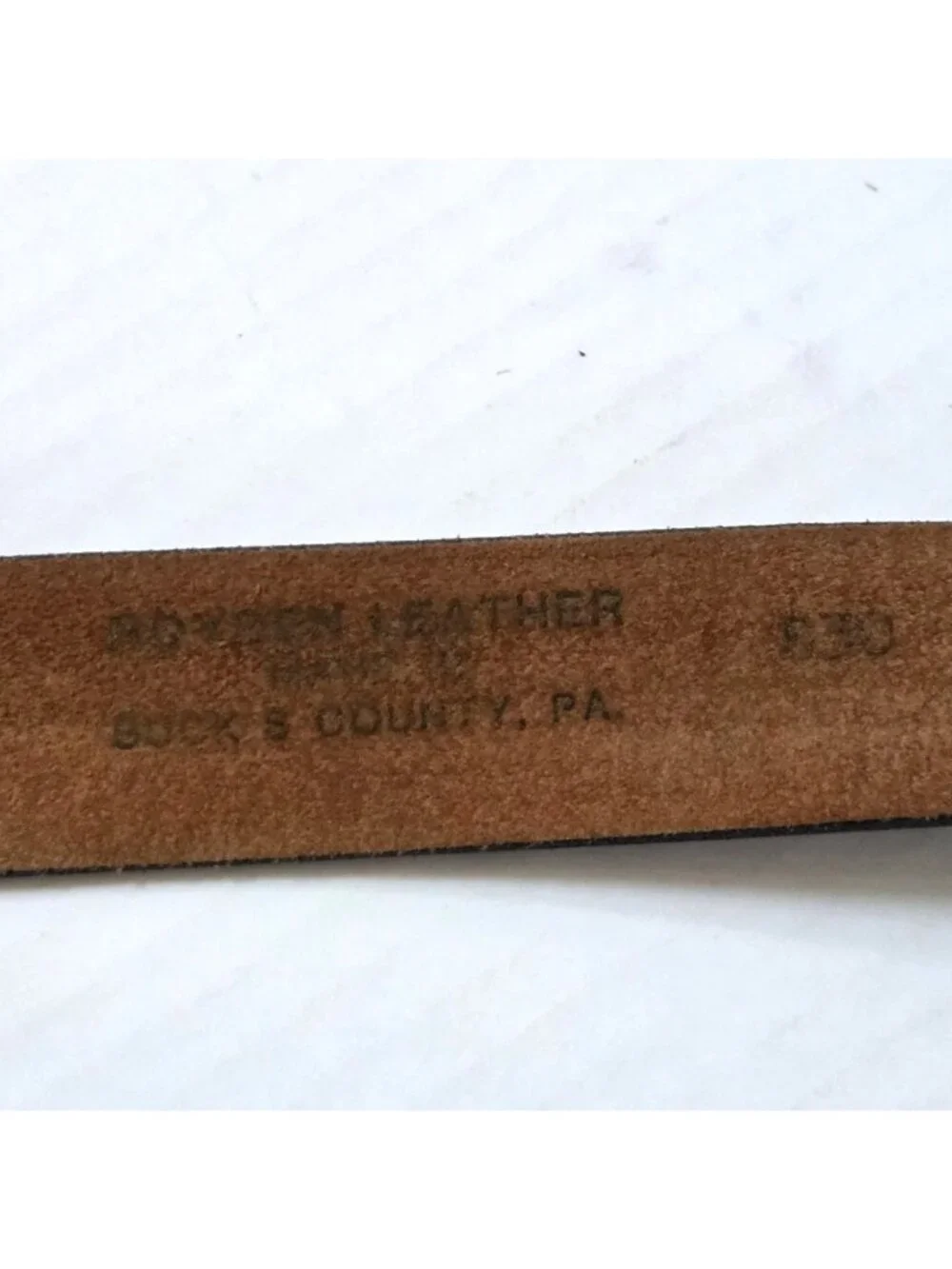 Royden Belt Mens 38 Beige Brown Camo Leather Hunting Camping Camouflage USA